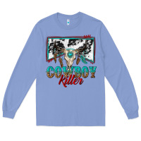 Colony Blue cowboy killer Long Sleeve Tee - texasbilliewilder