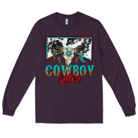 Plum cowboy killer Long Sleeve Tee - texasbilliewilder