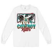 White cowboy killer Long Sleeve Tee - texasbilliewilder