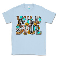 Dusty Blue wild soul Classic Tee - Zillion Design Studio