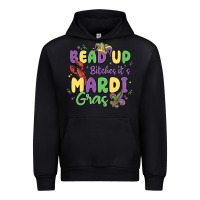 Black bead up bitches it's mardi gras Urban Hoodie - MaliasSmallBusiness