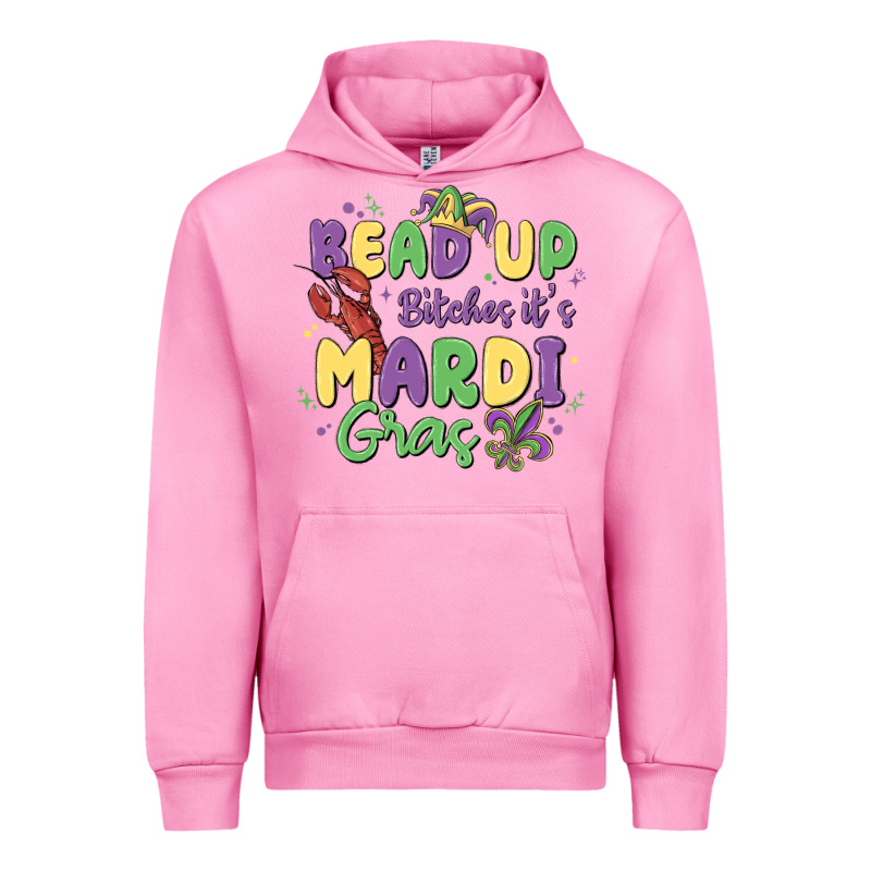 Bead Up Bitches It's Mardi Gras Urban Hoodie by MaliasSmallBusiness | Teevron