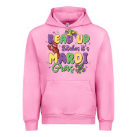 Fuchsia Pink bead up bitches it's mardi gras Urban Hoodie - MaliasSmallBusiness