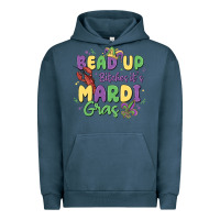 Pigment Midnight Navy bead up bitches it's mardi gras Urban Hoodie - MaliasSmallBusiness