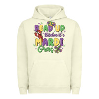 Pigment Pistachio bead up bitches it's mardi gras Urban Hoodie - MaliasSmallBusiness