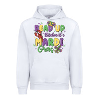 White bead up bitches it's mardi gras Urban Hoodie - MaliasSmallBusiness