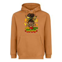 Meerkat juneteenth 1865 afro bun Heavyweight Hoodie - HRA Design Shop