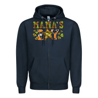 Navy mamas boy Zipper Hoodie - texasbilliewilder