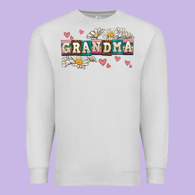 Daisy Grandma Premium Sweatshirt Designed By Adodesignshop