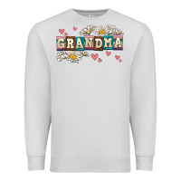 Dove Grey daisy grandma Premium Sweatshirt - AdoDesignShop
