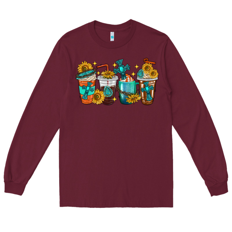 Cross Coffee Cups Long Sleeve Tee by texasbilliewilder | Teevron