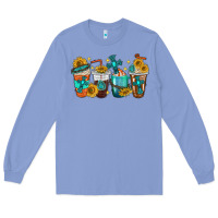 Colony Blue cross coffee cups Long Sleeve Tee - texasbilliewilder