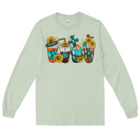 Matcha cross coffee cups Long Sleeve Tee - texasbilliewilder
