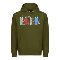 Army Green autism Premium Hoodie - MaliasSmallBusiness