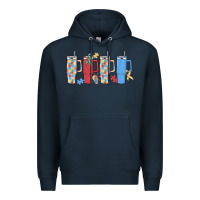 Navy autism Premium Hoodie - MaliasSmallBusiness