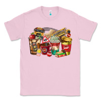 Bubblegum Pink school bus driver coffee cups Classic Tee - texasbilliewilder