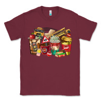 Burgundy school bus driver coffee cups Classic Tee - texasbilliewilder