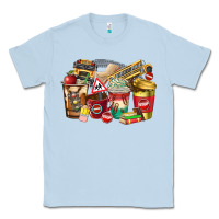 Dusty Blue school bus driver coffee cups Classic Tee - texasbilliewilder