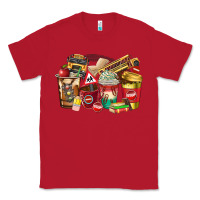 Red school bus driver coffee cups Classic Tee - texasbilliewilder