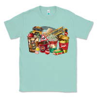 Seafoam school bus driver coffee cups Classic Tee - texasbilliewilder