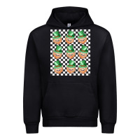 Black boujee checker board leprechaun Urban Hoodie - MaliasSmallBusiness