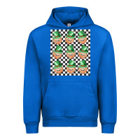 Cobalt boujee checker board leprechaun Urban Hoodie - MaliasSmallBusiness