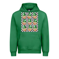 Emerald boujee checker board leprechaun Urban Hoodie - MaliasSmallBusiness