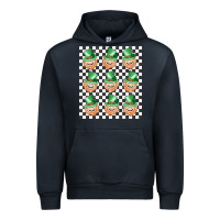 Navy boujee checker board leprechaun Urban Hoodie - MaliasSmallBusiness