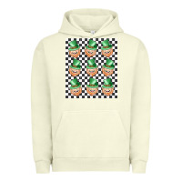 Pigment Pistachio boujee checker board leprechaun Urban Hoodie - MaliasSmallBusiness