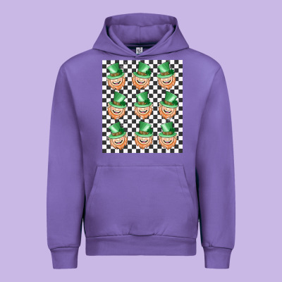 Boujee Checker Board Leprechaun Urban Hoodie Designed By Maliassmallbusiness