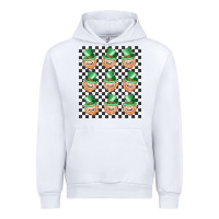 White boujee checker board leprechaun Urban Hoodie - MaliasSmallBusiness