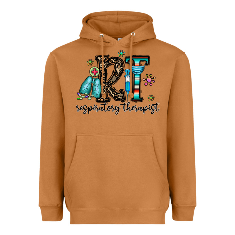 Rt Respiraory Therapist Heavyweight Hoodie by CowhideDigitalArt | Teevron