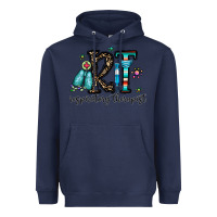 Navy rt respiraory therapist Heavyweight Hoodie - CowhideDigitalArt
