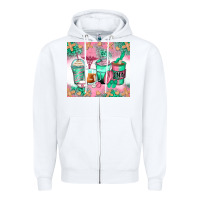 White certified nursing assistant coffee cups Zipper Hoodie - Zillion Design Studio
