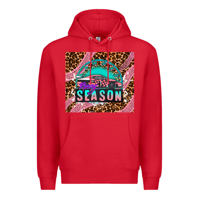 Pink Racing Car Premium Hoodie by AdoDesignShop | Teevron