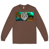 Chestnut white tiger forest license plate Long Sleeve Tee - RanaPortraitStore