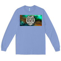 Colony Blue white tiger forest license plate Long Sleeve Tee - RanaPortraitStore