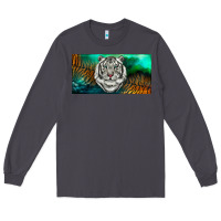 Smoke white tiger forest license plate Long Sleeve Tee - RanaPortraitStore