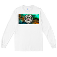 White white tiger forest license plate Long Sleeve Tee - RanaPortraitStore