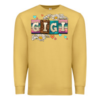 Antique Gold daisy gıgı Premium Sweatshirt - AdoDesignShop