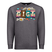 Charcoal Heather daisy gıgı Premium Sweatshirt - AdoDesignShop