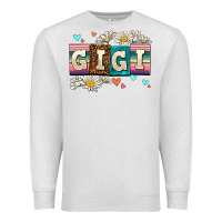 Oatmeal Heather daisy gıgı Premium Sweatshirt - AdoDesignShop
