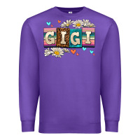 Purple daisy gıgı Premium Sweatshirt - AdoDesignShop