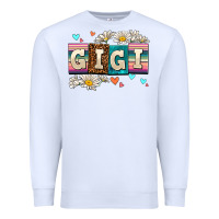 White daisy gıgı Premium Sweatshirt - AdoDesignShop