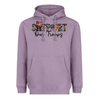 Lavender support our troops Heavyweight Hoodie - CowhideDigitalArt