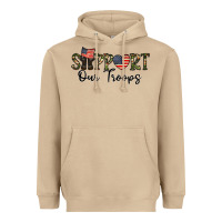 Mushroom support our troops Heavyweight Hoodie - CowhideDigitalArt