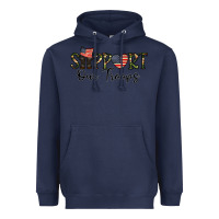 Navy support our troops Heavyweight Hoodie - CowhideDigitalArt