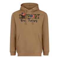 Toasted Coconut support our troops Heavyweight Hoodie - CowhideDigitalArt