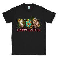 Black happy easter eggs with sunflower leopard and cactus Classic Tee - RanaPortraitStore