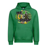 Emerald one lucky teacher Urban Hoodie - MaliasSmallBusiness